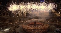 Žiemos olimpinės varžybos atidarytos: Kinija pasaulį bando nustebinti vienybės žinute (nuotr. stop kadras)