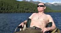 Besiilsintis Rusijos prezidentas V. Putinas (nuotr. SCANPIX)
