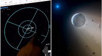 Prie Žemės rekordiškai priartėjo gigantiškas asteroidas (TV3 koliažas) (nuotr. SCANPIX)