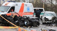 Tragediška avarija Vilniuje, žuvo BMW važiavę keturi jaunuoliaij (nuotr. Broniaus Jablonsko)
