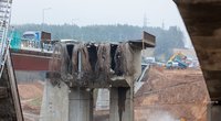 „Kauno tiltai“ apie incidentą: Meškinio tilto griovimas vyko pagal projektą, peržiūrima technologija (nuotr. Eriko Ovčarenko)