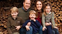 Princas Williamas ir Kate Middleton su vaikais: princais George'u ir Louisu ir princese Charlotte (nuotr. SCANPIX)