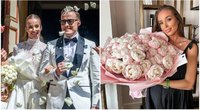 Besilaukianti Viktorija Siegel su Laurynu Suodaičiu švenčia vestuvių metines: vyras nustebino prabangia dovana (nuotr. Instagram)