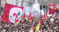 Protestai Prancūzijoje (nuotr. stop kadras)