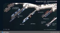 Dalis Rusijos karinio laivyno sprunka iš atakuojamo Sevastopolio: tą įrodo palydovinės nuotraukos (nuotr. Planet Labs)  