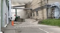 Vaizdai iš Klaipėdoje nugriaudėjusio sprogimo medienos įmonėje (nuotr. stop kadras)