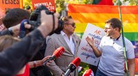 LGBT protestas prieš LGBT turinio cenzūrą Lietuvoje (nuotr. Skirmantas Lisauskas / BNS)