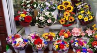 Gėlės Konarskio turguje  