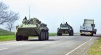 Antiteroristinė operacija Ukrainoje: dešimtys šarvuočių ir karinių sunkvežimių pastebėta šalia Slaviansko (nuotr. SCANPIX)