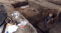 Klaipėdos universiteto archeologai aptiko unikalų radinį – vienintelę Baltijos regione išsilaikiusią silkių rūšiavimo sistemą (nuotr. stop kadras)