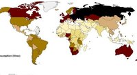 Alkoholio vartojimas pagal Pasaulio sveikatos organizacijos duomenis (nuotr. Organizatorių)