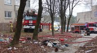 Daugiabutyje Vilniuje nugriaudėjo sprogimas (nuotr. Broniaus Jablonsko)