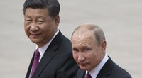 Kinijos vadovas Xi Jinpingas ir Rusijos prezidentas Vladimiras Putinas (nuotr. SCANPIX)