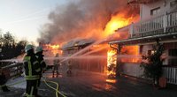 Vokietijoje Laukinių vakarų tematikos pramogų parke kilo didžiulis gaisras (nuotr. SCANPIX)