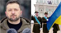 Aukų pagerbimo ceremonija Kyjive – ašarų nesulaikė ir Zelenskis: „Kiekvienas ukrainietis per pastaruosius metus ko nors neteko“ (tv3.lt koliažas)