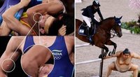 Olimpiadoje – varžovo odos „paragavęs“ Sanajevas ir žirgus gąsdinanti sumo kovotojo statula. (nuotr. SCANPIX)