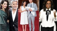 George ir Amal Clooney, Meghan Markle ir princas Harry, Oprah Winfrey (tv3.lt fotomontažas)