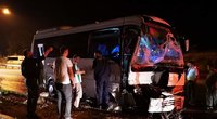 Lietuviai pateko į kraupią avariją Turkijoje – vairuotojas užmigo prie vairo (nuotr. skaitytojo)