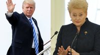 Donaldas Trumpas ir Dalia Grybauskaitė (TV3 koliažas)  