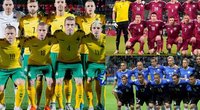 Lietuvos, Latvijos ir Estijos futbolo rinktinės (tv3.lt fotomontažas)