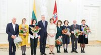Nacionalinės kultūros ir meno premijų ceremonija Prezidentūroje (nuotr. Fotodiena/Justinas Auškelis)  