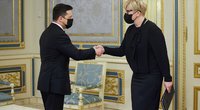 Šimonytės ir Zelenskio susitikimas Ukrainoje (nuotr. LRV)  