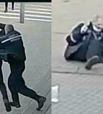Paviešinti išskirtiniai vaizdai: užfiksuota, kaip Vilniuje parduotuvės lankytojas peršovė apsauginį