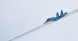 Ukraina: „Rusijos dienos“ proga numuštas rusų naikintuvas Su-34