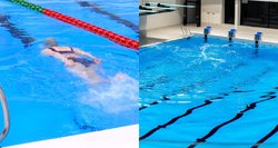 Vilniaus Lazdynų baseine – bendros moterų ir vyrų dušų kabinos: kabinti užuolaidų nemato prasmės