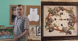 62-ejų Vladas kryželiu siuvinėja stulbinančius paveikslus: pamatę negali atitraukti akių