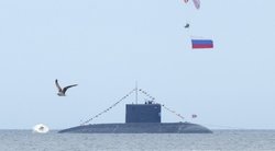 Supergalingas rusų atominis povandeninis laivas atplaukia į Baltijos jūrą (nuotr. SCANPIX)
