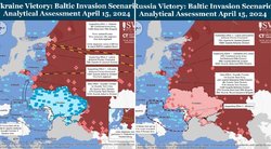 Kam NATO reikalinga Ukraina: ekspertai parodė Baltijos šalių puolimo scenarijus su laisva Ukraina ir okupuota (ISW nuotr.) (nuotr. gamintojo)