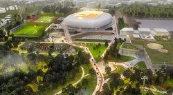 „Vilniaus nacionalinio stadiono“ projekto vizualizacija (nuotr. bendrovės)