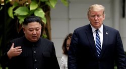 Šiaurės Korėjos lyderis Kim Jong Unas ir JAV prezidentas Donaldas Trumpas (nuotr. SCANPIX)