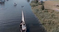 Kuršių mariose nuskendo Jūrų muziejaus laivas (nuotr. TV3)