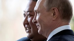 Kim Jong Unas išsiuntė sveikinimo laišką Putinui ir išreiškė palaikymą Rusijai (nuotr. SCANPIX)