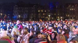 Vilniuje – tūkstantinė minia: minint karo metines Ukrainoje vyko eitynės mitingas, suaukoti milijonai (Irmantas Gelūnas/ BNS nuotr.)