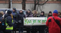 Protestas Vilniuje (Vilius JURGELEVIČIUS Fotodiena.lt nuotr.)  