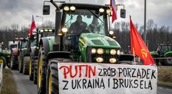 Vilniuje surengtas protestas dėl ūkininkų blokados Lenkijos–Ukrainos pasienyje: raginta ieškoti kitų būdų spręsti problemas  (nuotr. SCANPIX)
