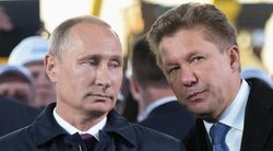 Rusijos prezidentas Vladimiras Putinas ir „Gazprom“ vadovas Aleksejus Mileris (nuotr. SCANPIX)