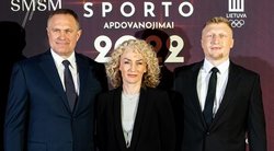Virgilijaus Aleknos šeima Lietuvos sporto apdovanojimuose BNS Foto