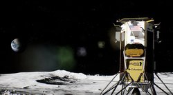 Mėnulyje nusileidęs amerikiečių robotas (nuotr. SCANPIX)