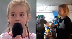 Pamenate mergaitę, kuri dainavo iš bunkerio Ukrainoje? Pažiūrėkite, kur ji dabar (tv3.lt fotomontažas)