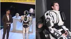 Rusai neriasi iš kailio: norėdami pasigirti vietoje tikro roboto pristatė aktorių su kostiumu (nuotr. Gamintojo)
