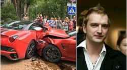 Verslininkas Ugnius Kiguolis pateko į avariją: sumaitotas prabangus automobilis (nuotr. tv3.lt)