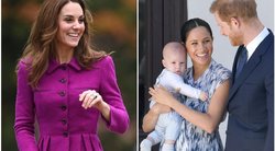 Kate Middleton, Meghan Markle ir princas Harry su sūnumi Archie (tv3.lt fotomontažas)