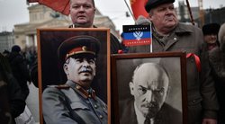 J. Stalino gerbėjai Rusijoje (nuotr. SCANPIX)
