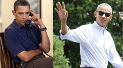 Barackas Obama 2009 m. ir 2016 m. (nuotr. Vida Press)