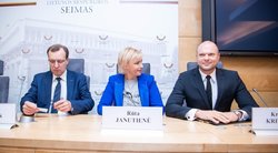 Kristupas Krivickas, Rūta Janutienė, Naglis Puteikis (nuotr. Fotodiena/Justino Auškelio)