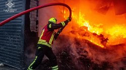 Ukrainos ugniagesiai (nuotr. SCANPIX)